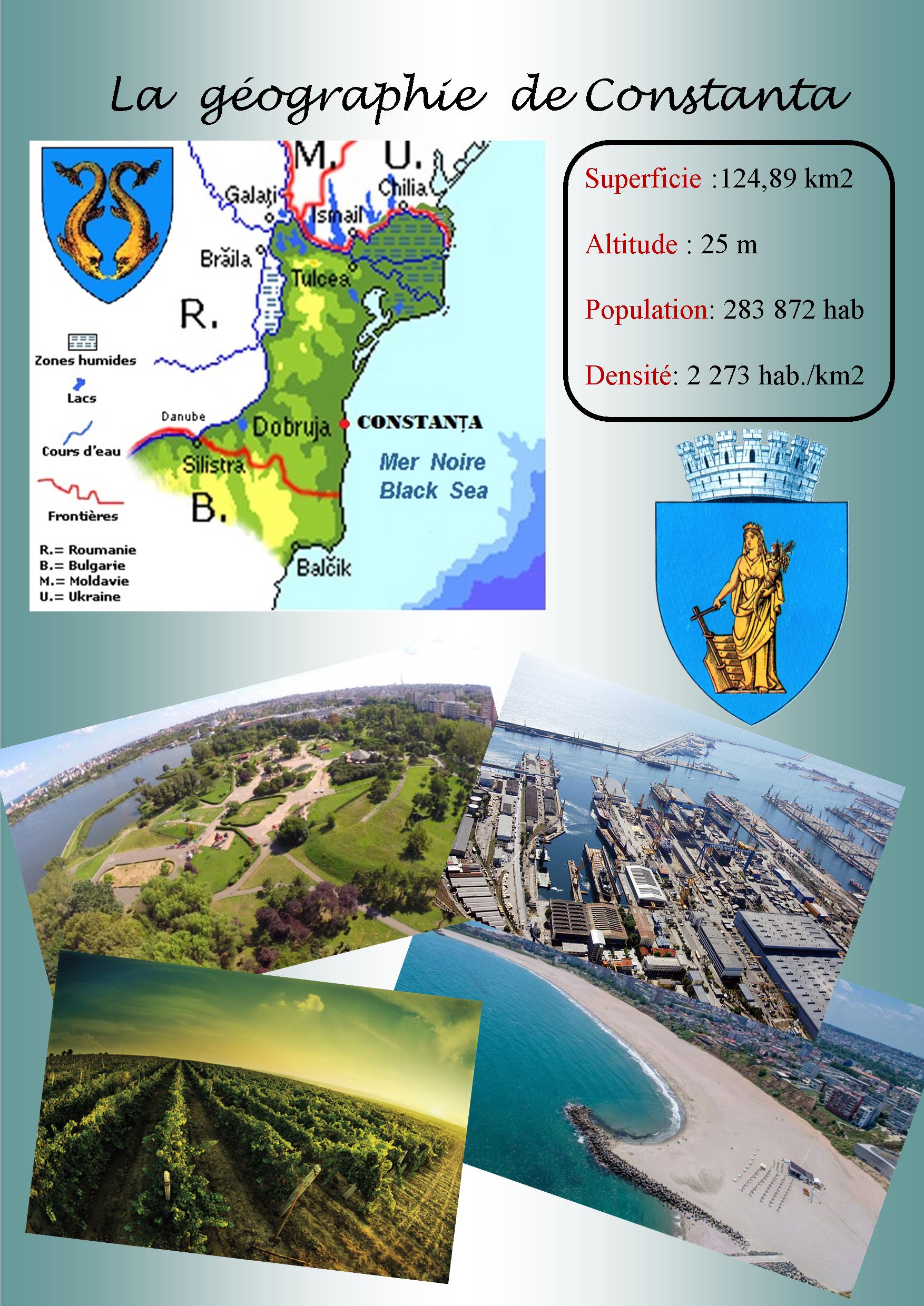 La geographie de Constanta